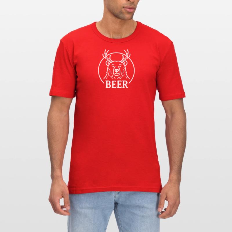Beer T-shirt près du corps Homme