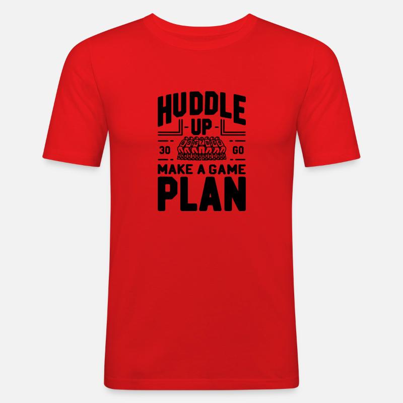 Machen Sie einen Plan - Männer Slim Fit T-Shirt - Rot