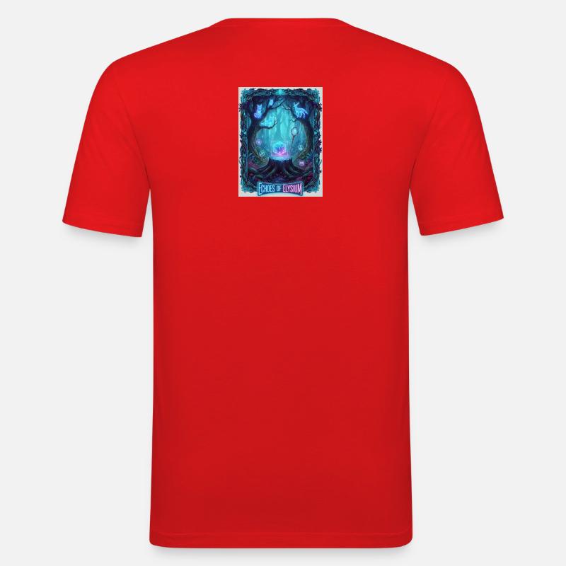 Echos von Elysium - Männer Slim Fit T-Shirt - Rot