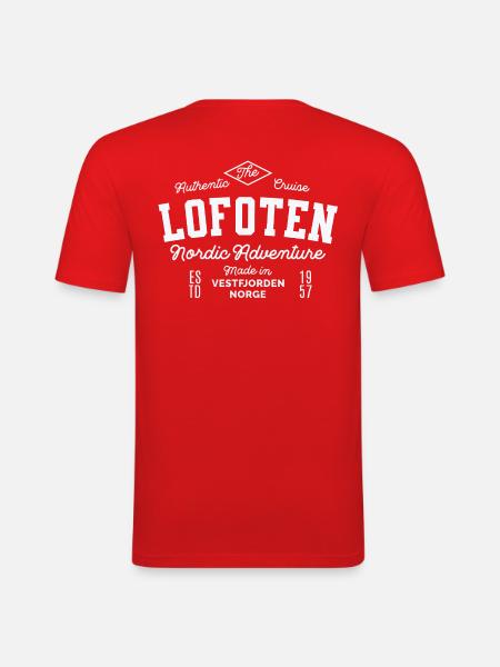 Lofoten Nordic Adventure - Men's Slim Fit T-Shirt - red