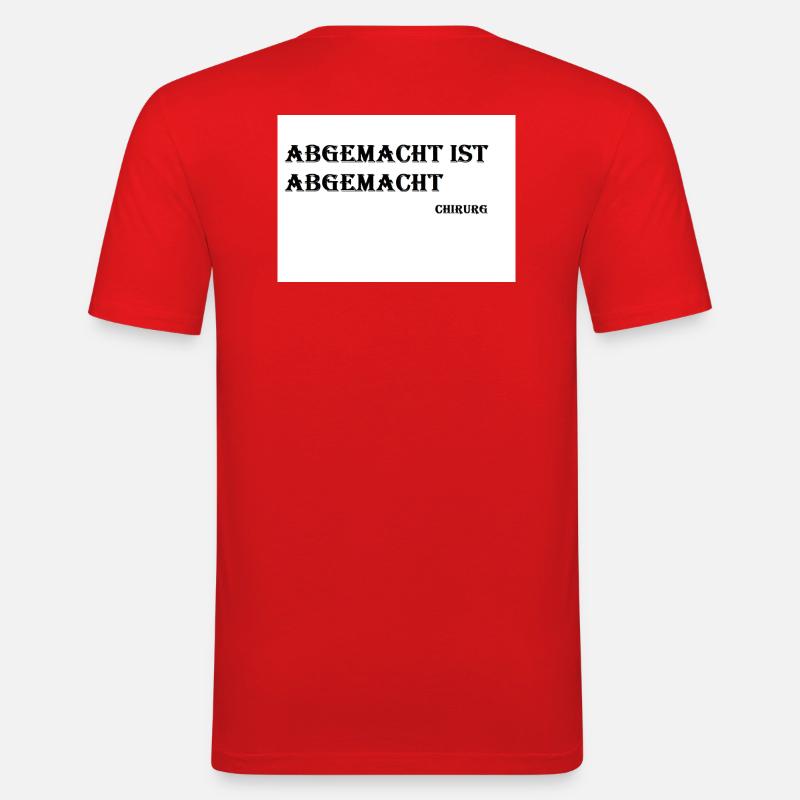 Chirurg - Männer Slim Fit T-Shirt - Rot