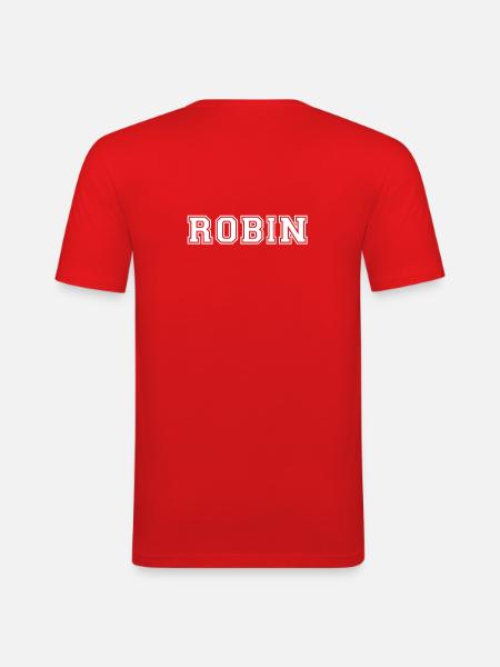 robin - Men's Slim Fit T-Shirt - red