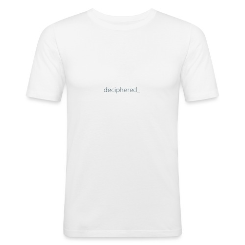 Deciphered_ Logo - Men's Slim Fit T-Shirt