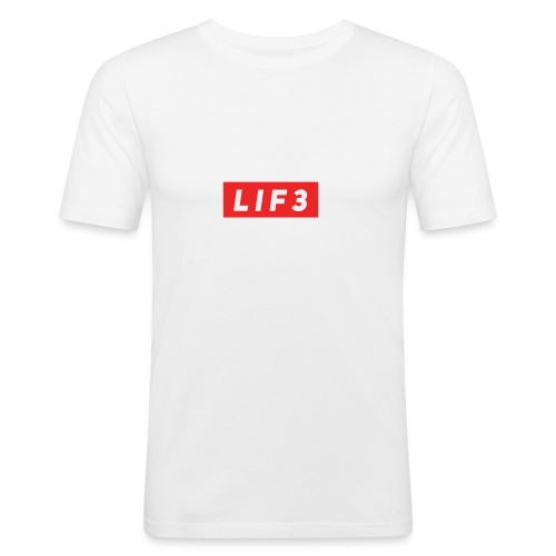 LIF3 Original Box Logo - Slim Fit T-shirt herr