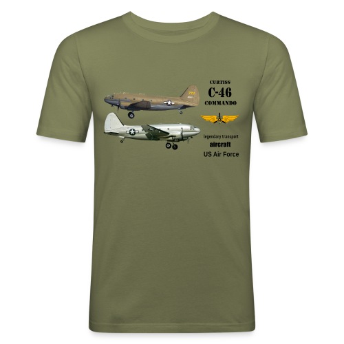 C-46 - Männer Slim Fit T-Shirt