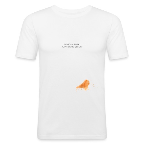 Ketchupvlek - Mannen slim fit T-shirt