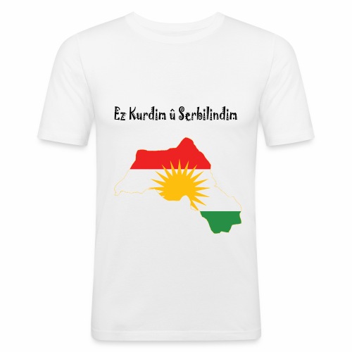 Ez kurdim u serbilindim - Slim Fit T-shirt herr