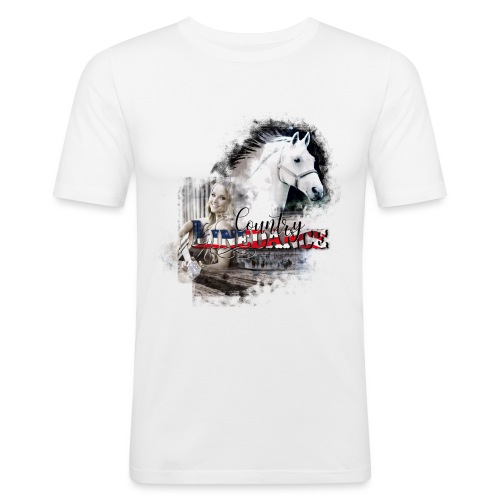 kl_linedance66 T-Shirts - Herre Slim Fit T-Shirt