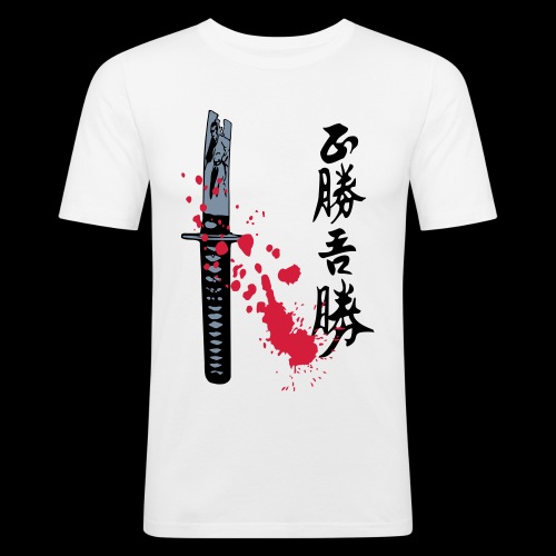 Katana-blod - Herre Slim Fit T-Shirt