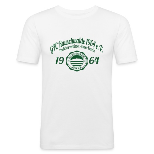 shirt_logo_groß_grün - Männer Slim Fit T-Shirt