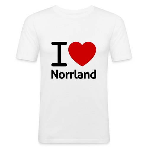 Jag Älskar Norrland (I Love Norrland) - Slim Fit T-shirt herr