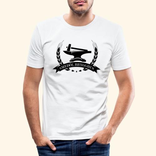 Smedöl Brygghus Logga Svart - Slim Fit T-shirt herr