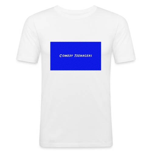 Dark Blue Comedy Teenagers T Shirt - Slim Fit T-shirt herr