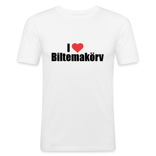 I Love Biltemakörv - Slim Fit T-shirt herr