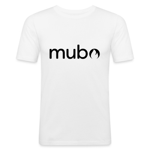 mubo Logo Word Black - Männer Slim Fit T-Shirt