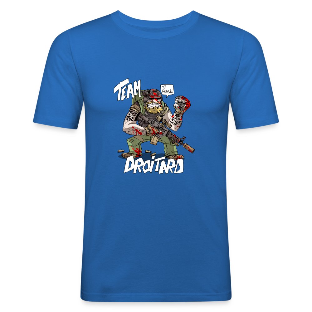 TEAM DROITARD - T-shirt près du corps Homme bleu roi