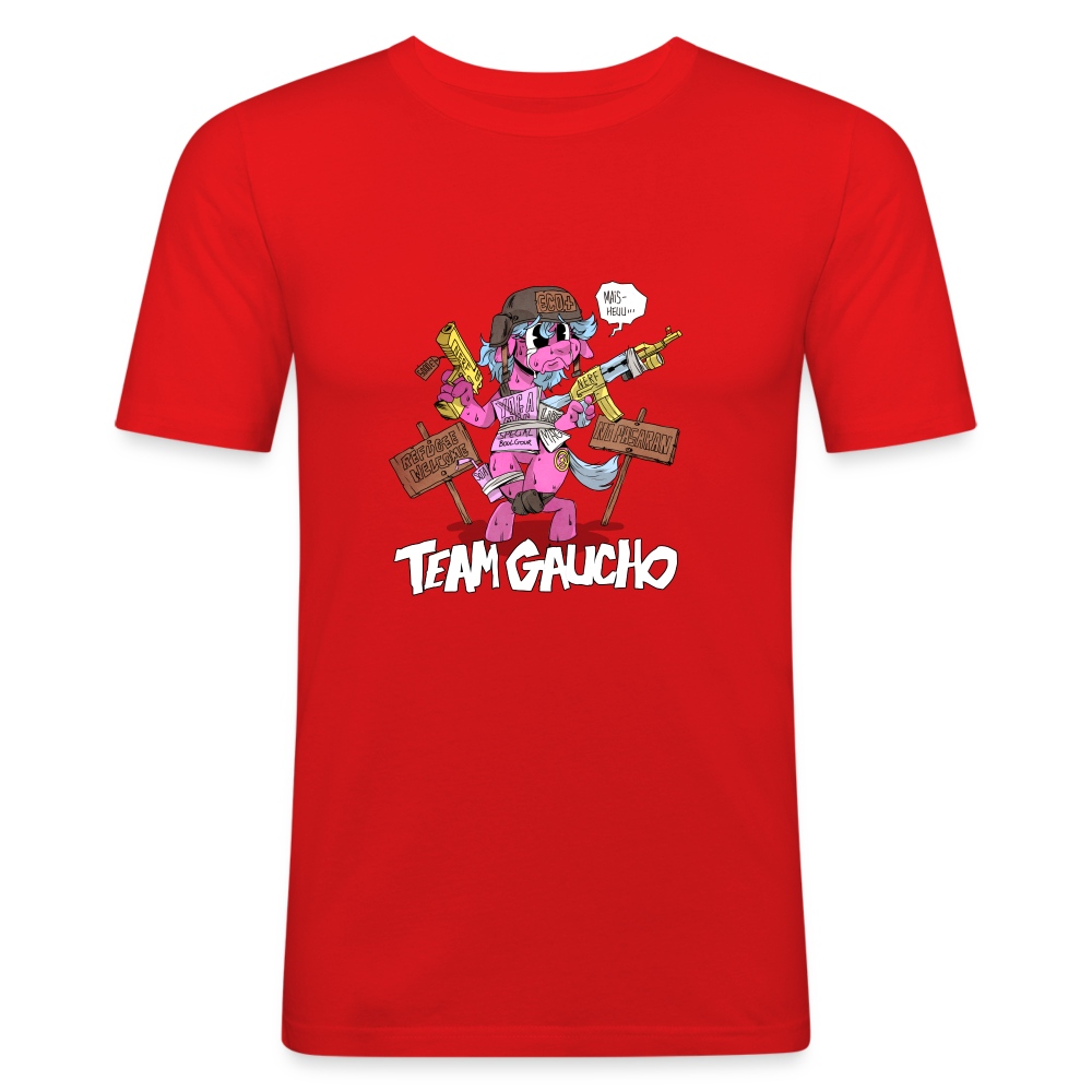 Team gaucho - T-shirt près du corps Homme rouge