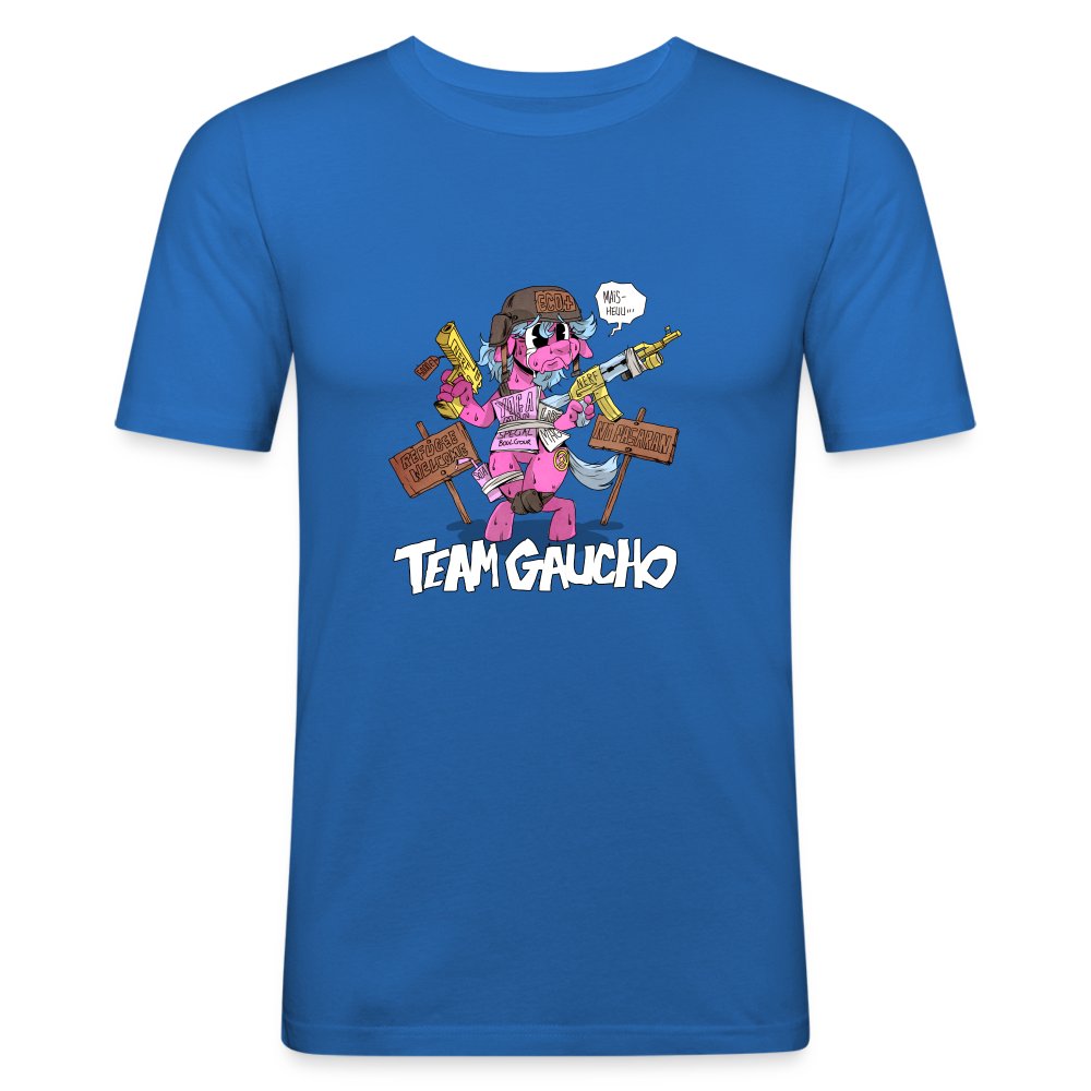 Team gaucho - T-shirt près du corps Homme bleu roi