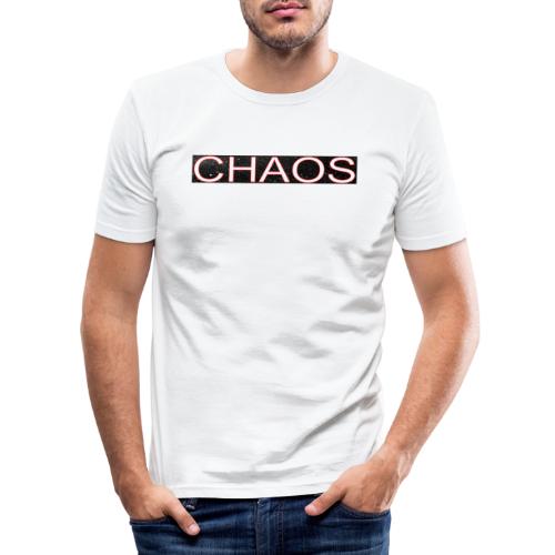 chaos - Mannen slim fit T-shirt