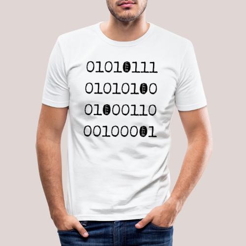 WTF! - das binäre Statement für Nerds - Männer Slim Fit T-Shirt
