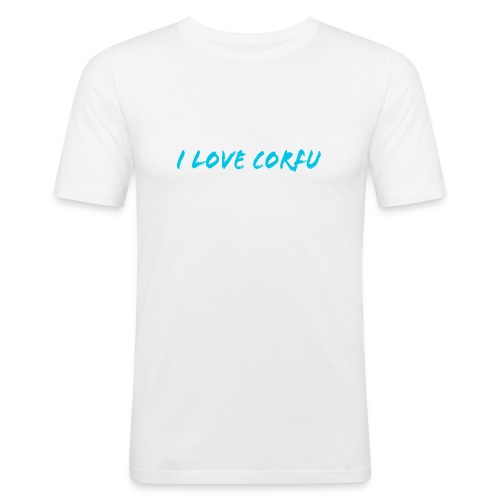 I Love Corfu Griechenland - Männer Slim Fit T-Shirt