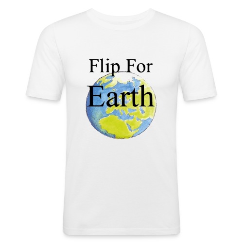 Flip For Earth T-shirt - Slim Fit T-shirt herr