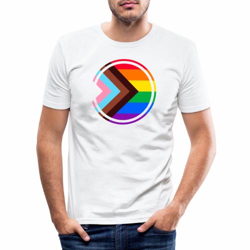 Circle Progressive Pride - Männer Slim Fit T-Shirt