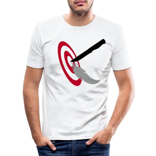 Eurothrowers Logo - Männer Slim Fit T-Shirt