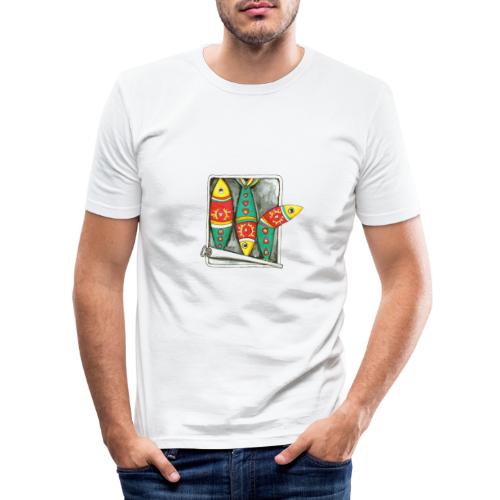 Les sardines du Portugal - T-shirt près du corps Homme