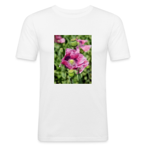 Mohnblüte - Männer Slim Fit T-Shirt