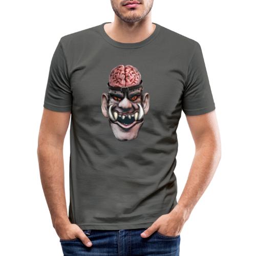 Big brain monster - Slim Fit T-shirt herr
