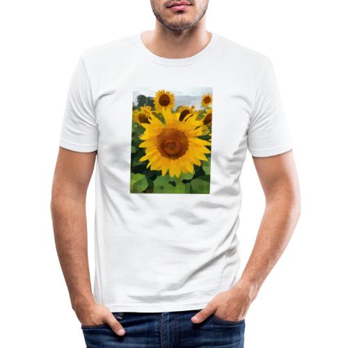 Sonnenblume - Männer Slim Fit T-Shirt