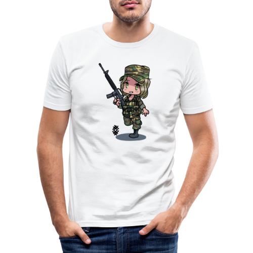 M81 BDU girl - Miesten tyköistuva t-paita