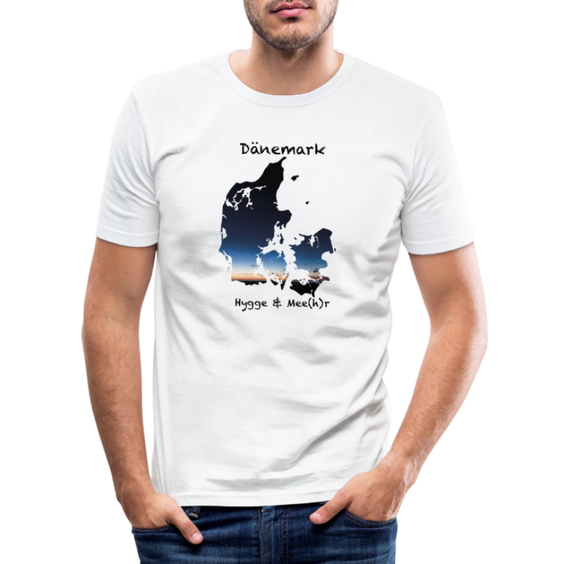 Dänemark Hygge & Mee(h)r Sternenhimmel - Männer Slim Fit T-Shirt