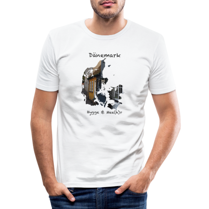 Dänemark Hygge & Mee(h)r Alte Häuser - Männer Slim Fit T-Shirt