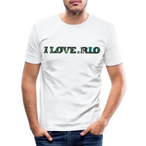 ILOVE.RIO TROPICAL N ° 3 - Men's Slim Fit T-Shirt