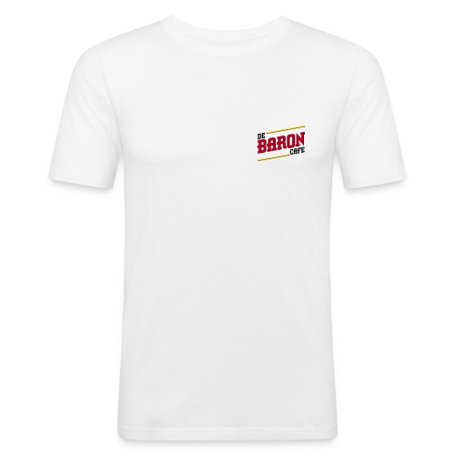 baron logo ai klein kleur - Mannen slim fit T-shirt