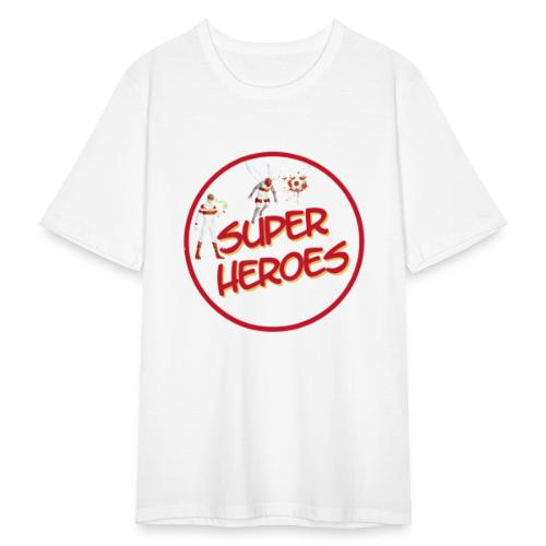 Logo Super Heroes - Männer Slim Fit T-Shirt