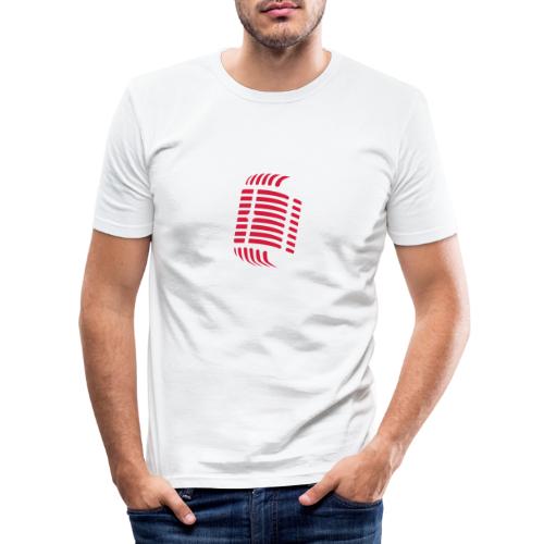 Microphon - Männer Slim Fit T-Shirt