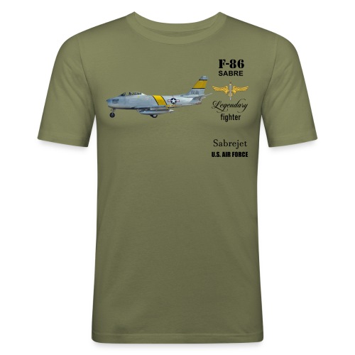 F-86 Sabre - Männer Slim Fit T-Shirt