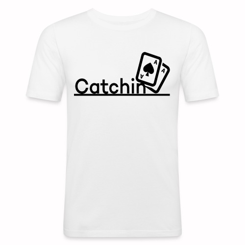Catchin DoubleCards - Mannen slim fit T-shirt