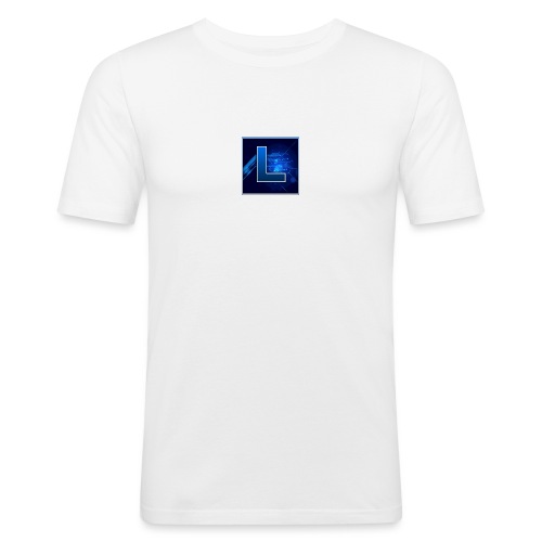 Logo GamenMetLucas - Mannen slim fit T-shirt