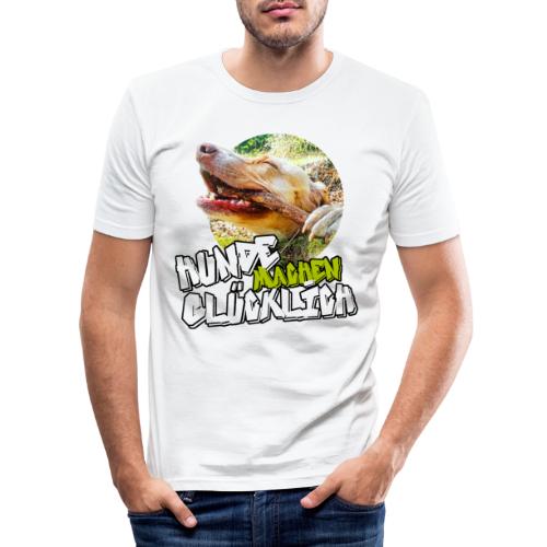 Hunde machen glücklich - Männer Slim Fit T-Shirt