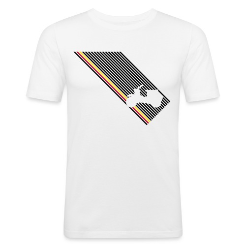 schwalbe streifen diagonal - Männer Slim Fit T-Shirt