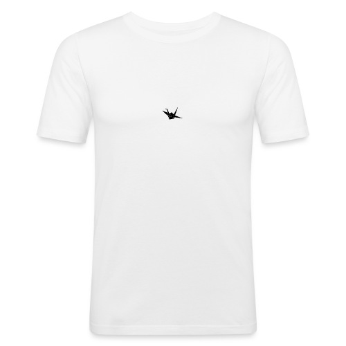 Crane bird - Mannen slim fit T-shirt