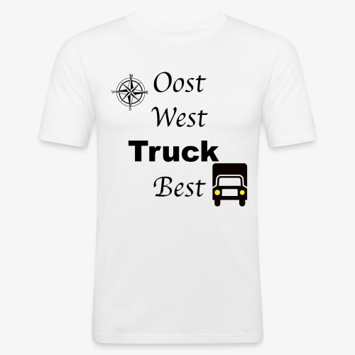 Oost West Truck Best - Mannen slim fit T-shirt