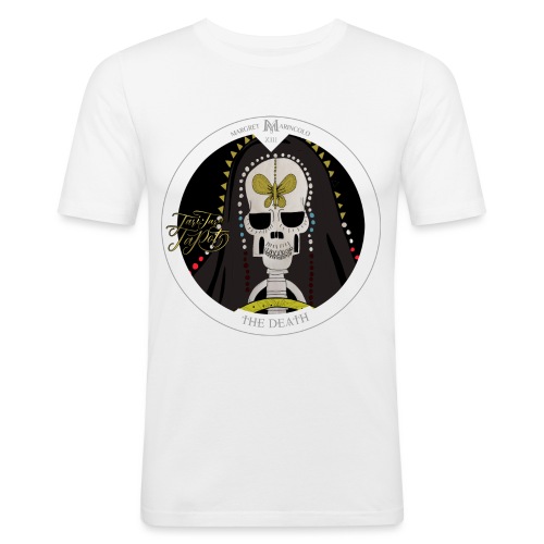 The Death | Der Tod Tarot Karte rund | Skorpion - Männer Slim Fit T-Shirt
