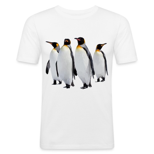 Pinguine - Männer Slim Fit T-Shirt