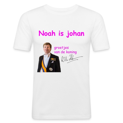 Noah is een echte Johan - Mannen slim fit T-shirt