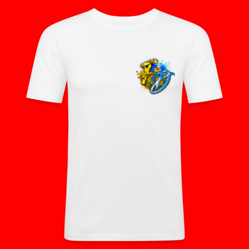 FD Logo Einseitig - Männer Slim Fit T-Shirt